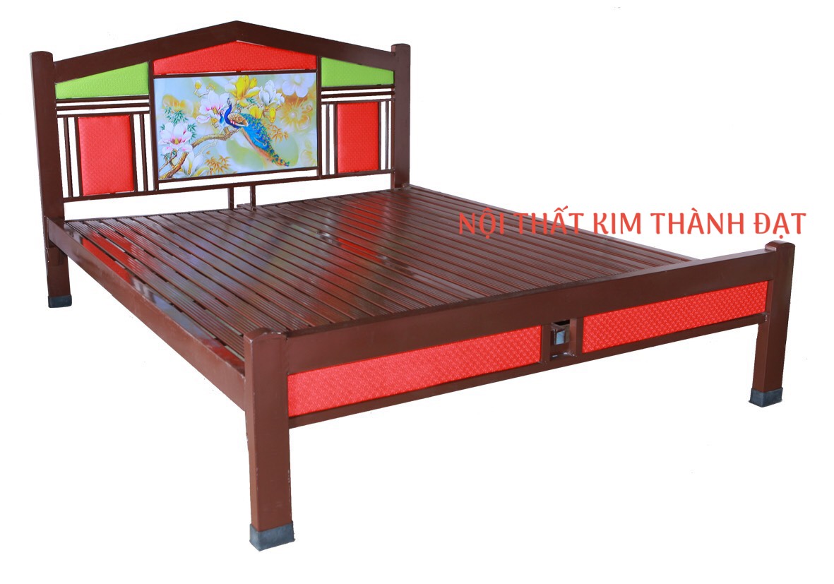 Giường sắt hộp 1m2