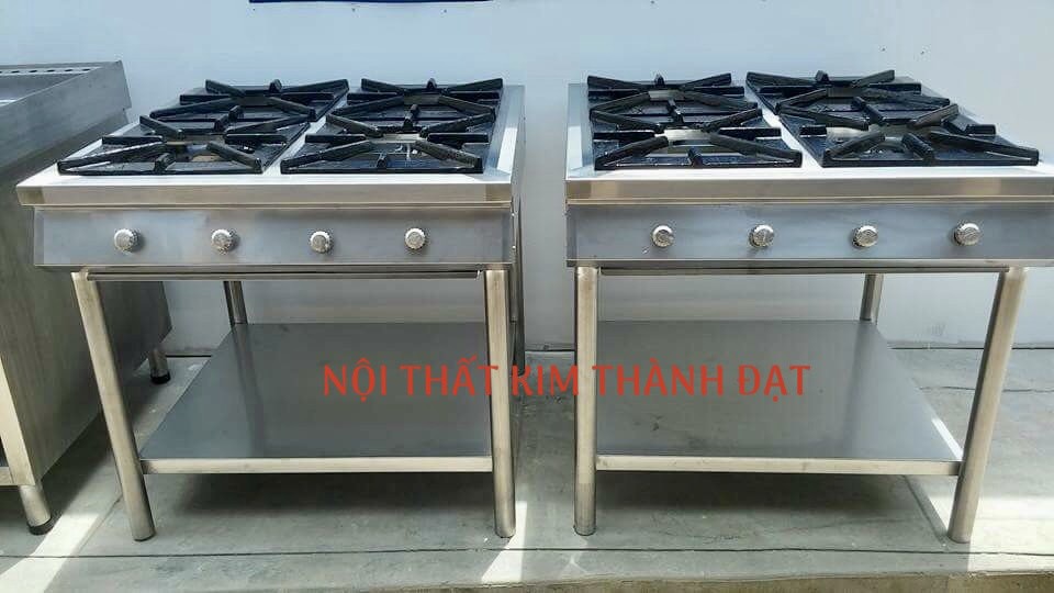 Bếp âu 6 họng inox