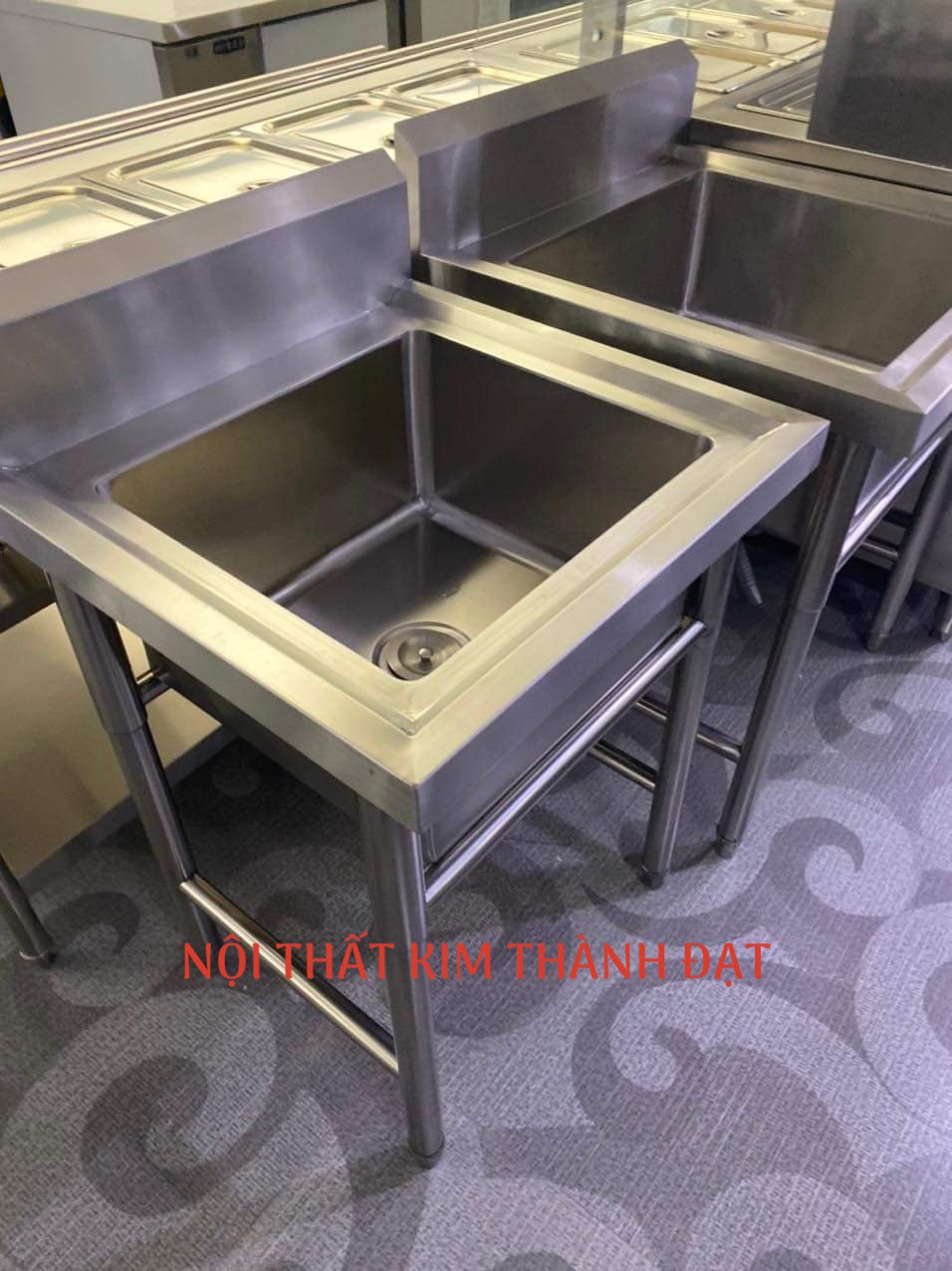 Bồn rửa tay inox 1 hộc