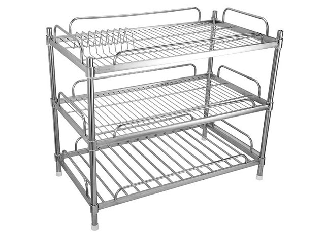 Những mẫu kệ inox 3 tầng thông dụng nhất hiện nay