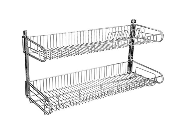 Kệ úp chén bát treo tường bằng inox 304 chất lượng