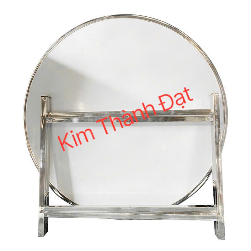 Bàn cạnh tròn 1m2 inox 304 chân rời