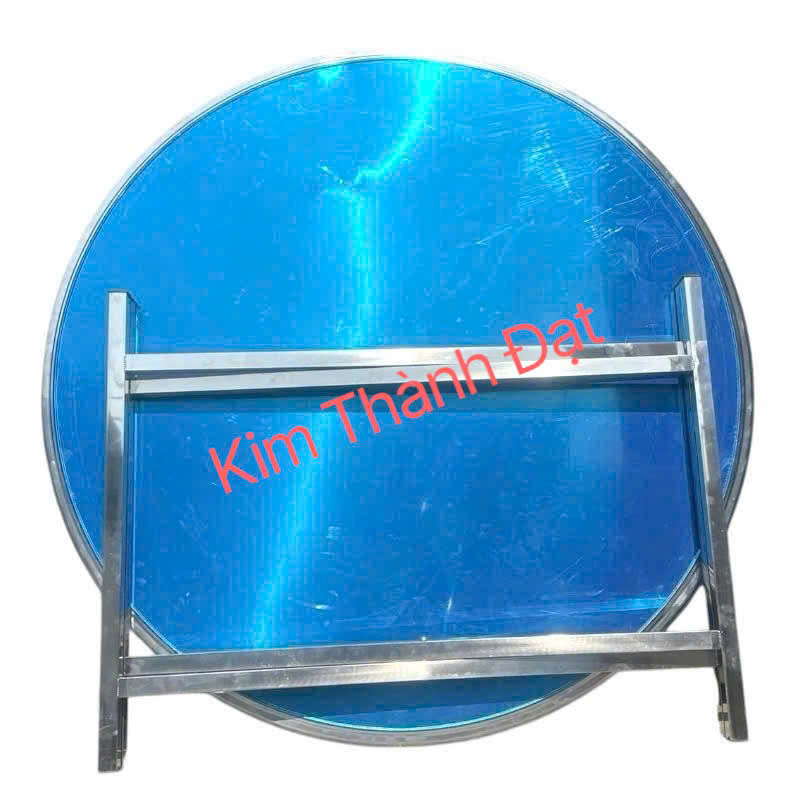 Bàn cạnh tròn 1m4 inox 430 chân rời
