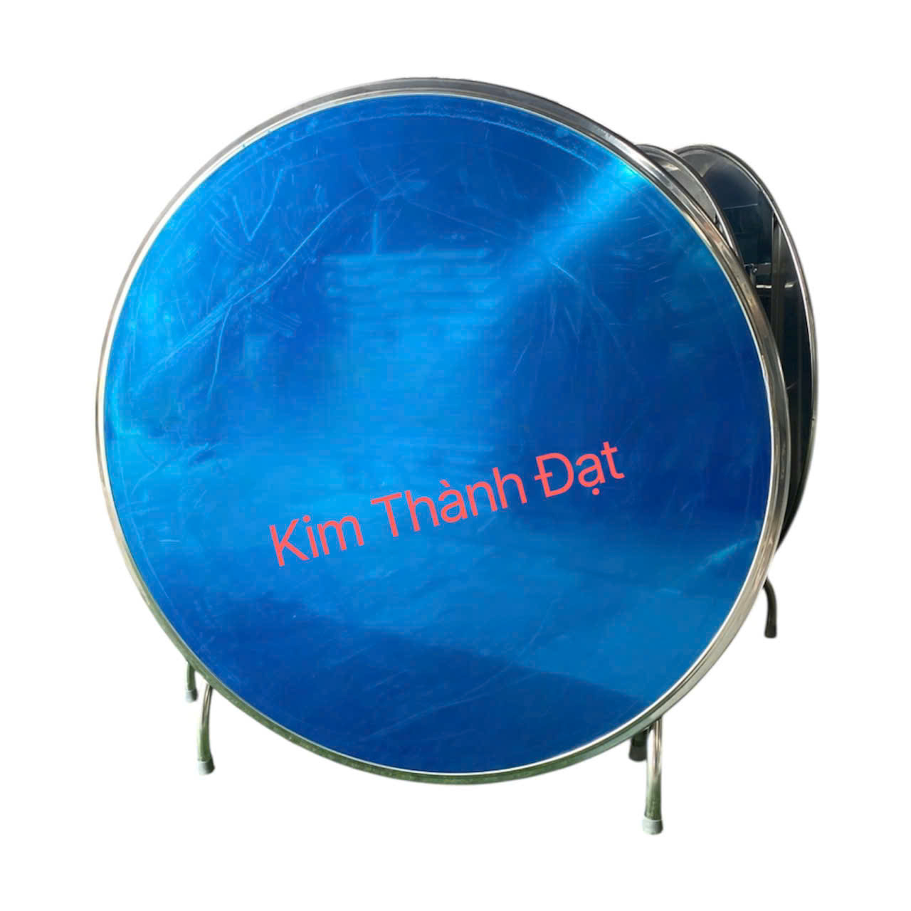 Bàn cạnh tròn 1m4  inox 430 chân liền