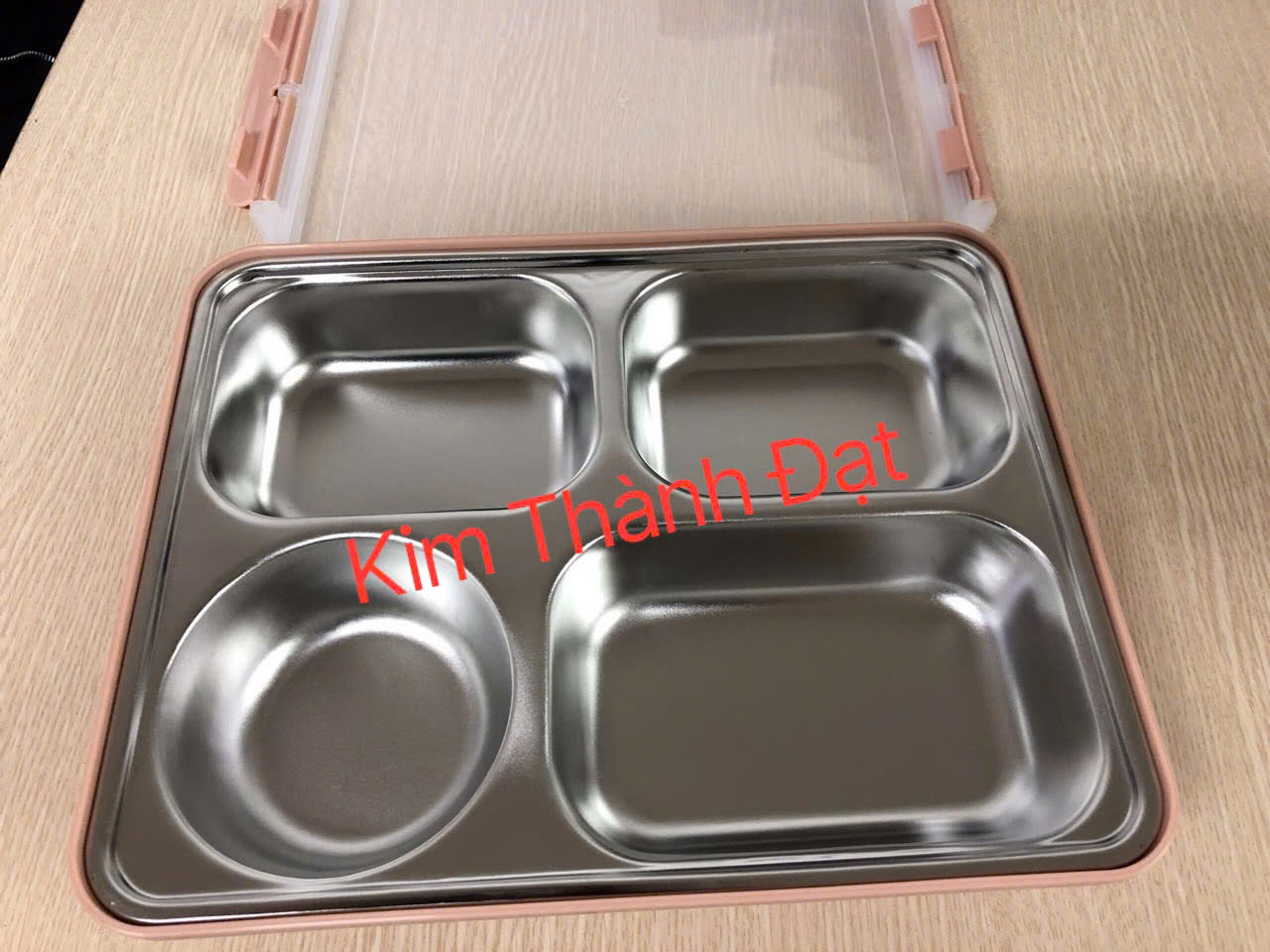 Khay cơm 4 ngăn sâu nhỏ inox 304