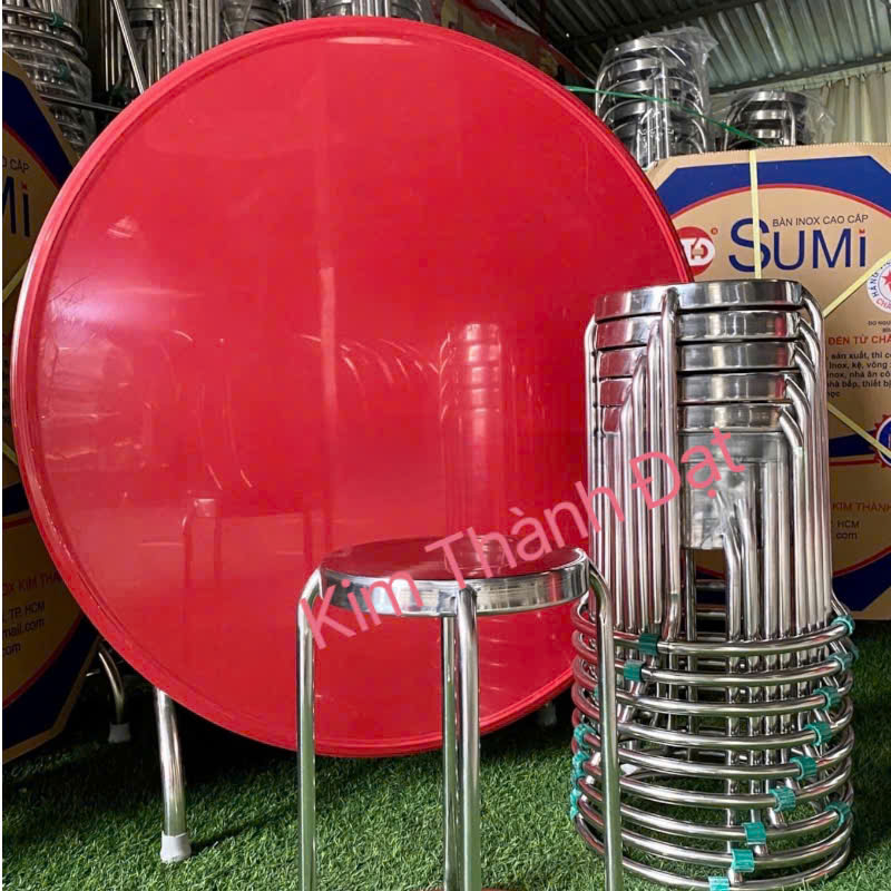 Bộ bàn ghế Inox cao cấp